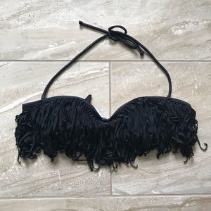 Black Bikini Top with Removable Straps